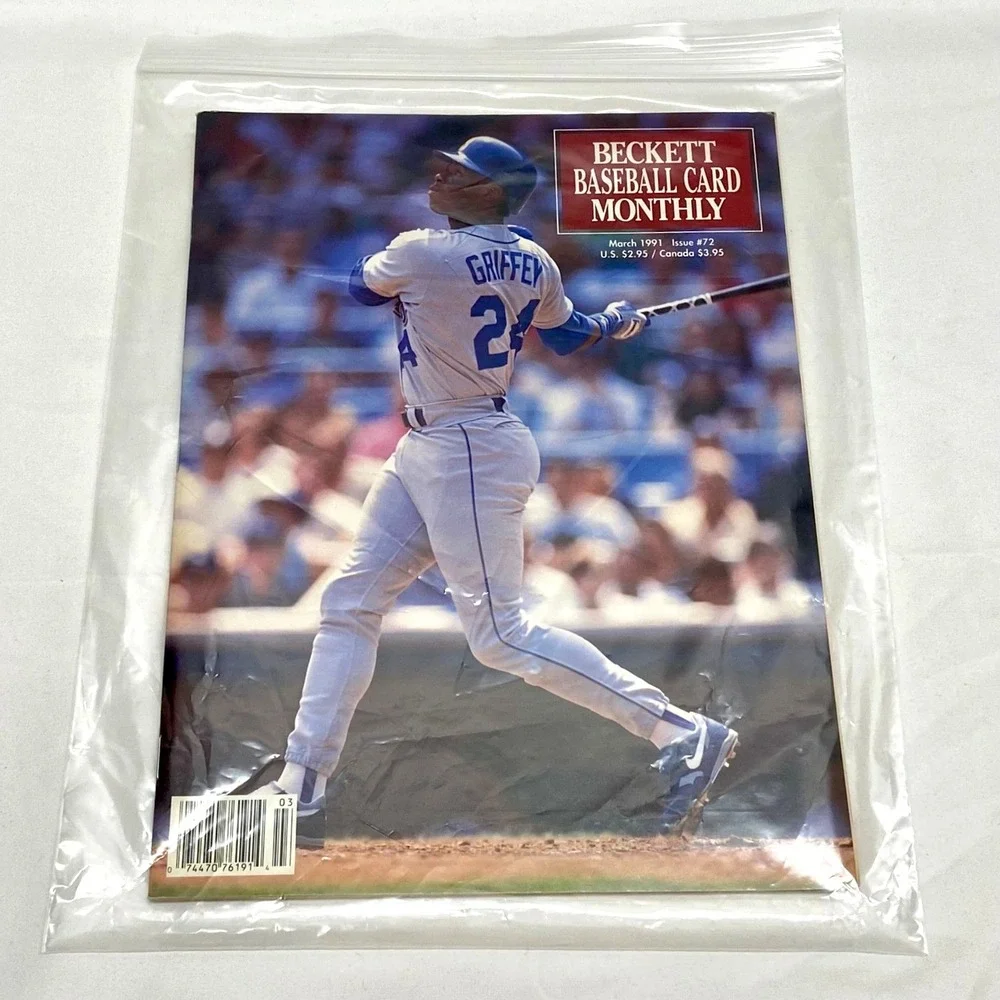 Vintage Ken‎ Griffey Jr. Beckett MLB Card Guide 1991 Issue 72 Seattle Mariners